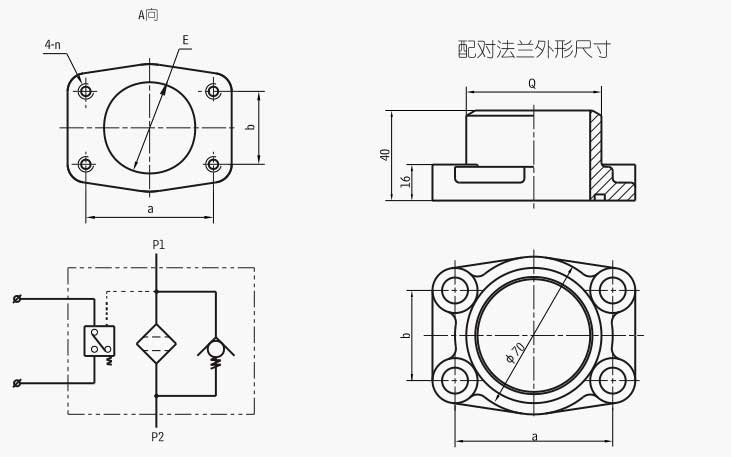 法兰式连接方式