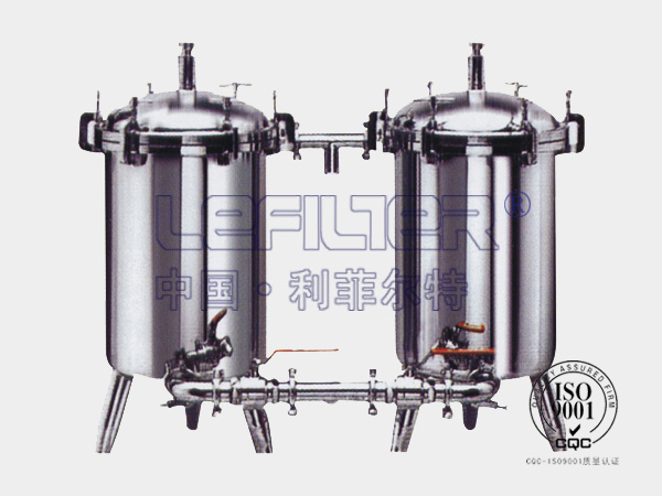 不锈钢DN100袋式双联过滤器反渗透前置过滤器